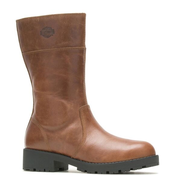 Harley-Davidson Womens Lynwood Pull On Brown Boots (NWT) - Picture 2 of 7